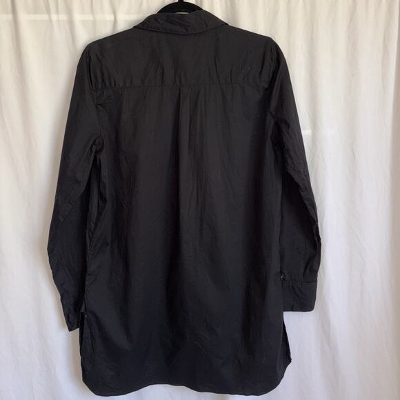 Boston Proper Black Poplin Blouse Tunic Women's Size 8 EUC - Picture 8 of 10